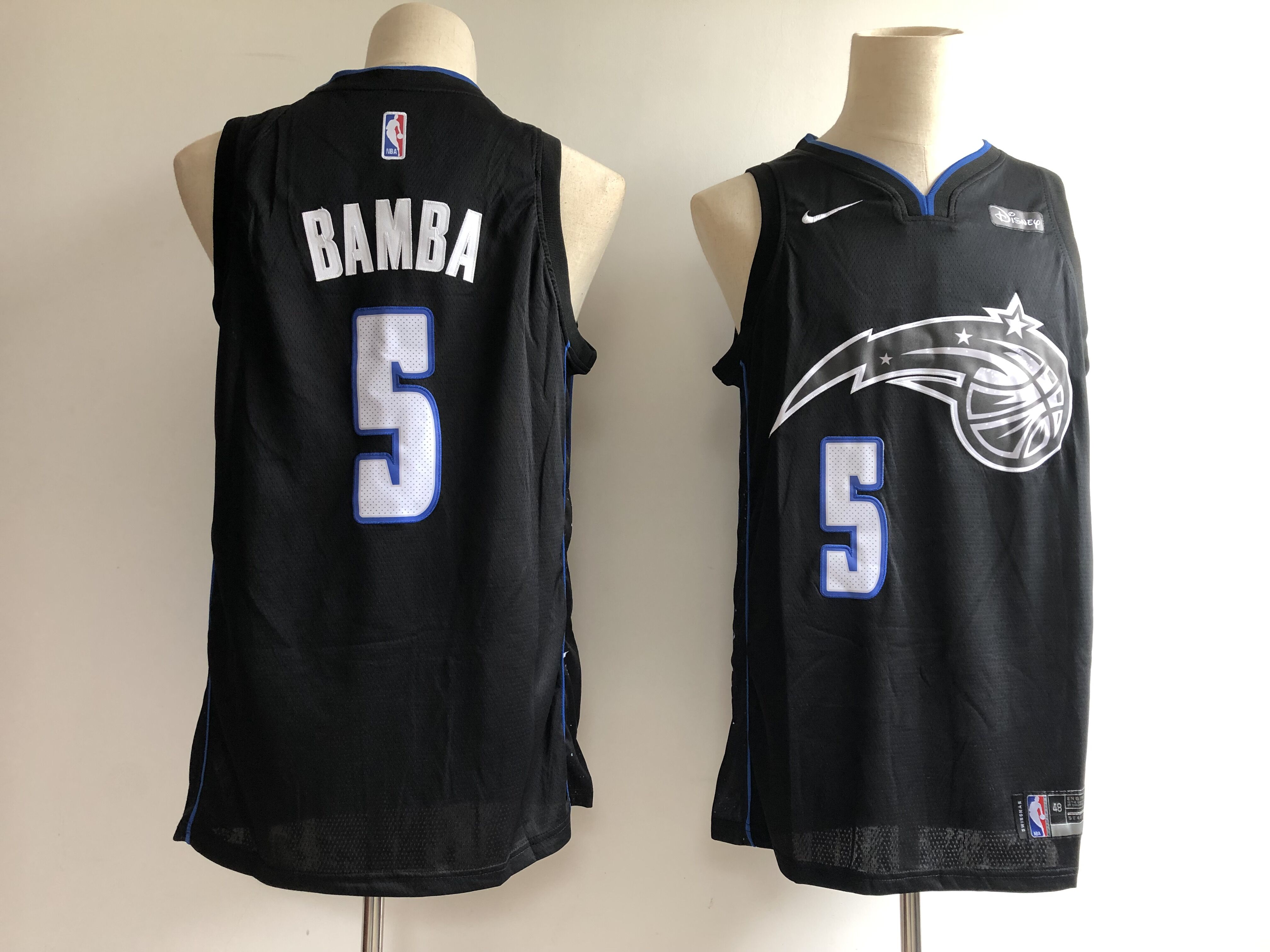 Men Orlando Magic #5 Bamba black City Edition NBA JERSEY->youth nfl jersey->Youth Jersey